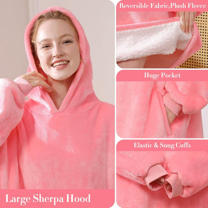 Blanket Hoodie,Oversized Wearable Sweatshirt,Gifts for Women
